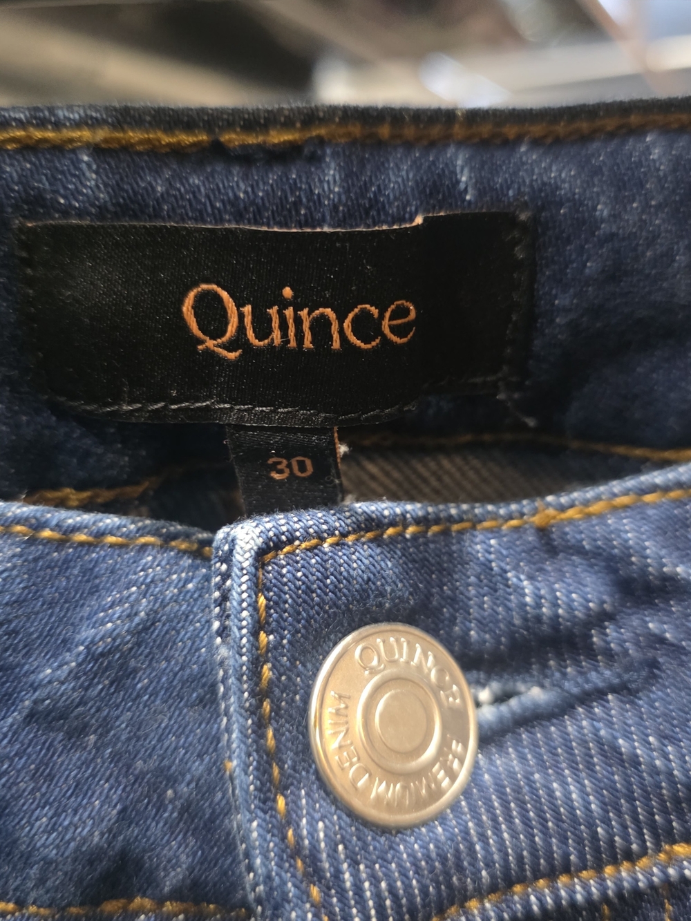 Quince Organic Cotton Tencel Stretch Jeans Size 30 – Ankle Length